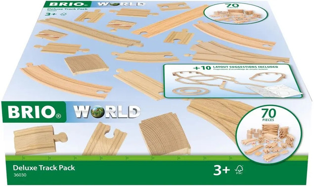 Zestaw torów Deluxe Brio World drewniane 36030