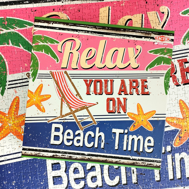 Puzzle Tactic BEACH TIME 1000 elementów, Artystyczne, od 9 lat