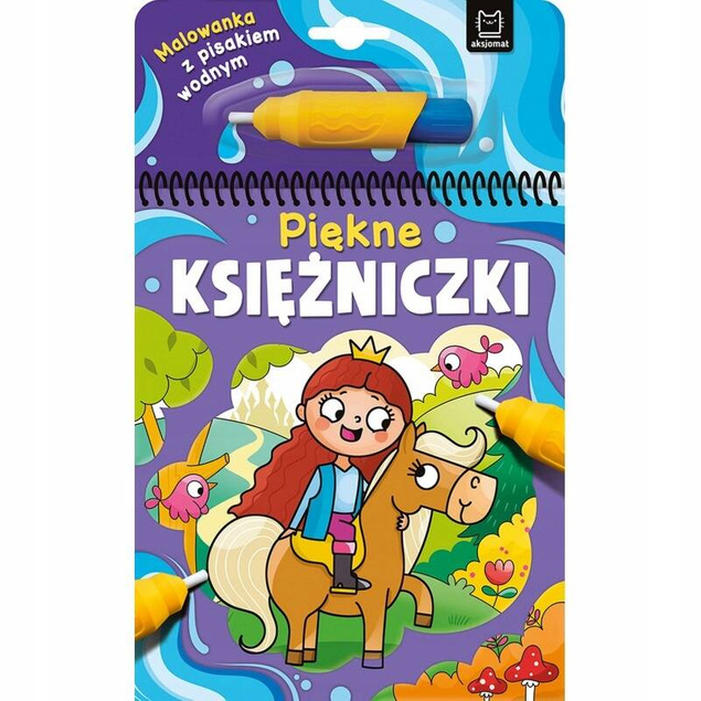 Malowanka Z Pisakiem Wodnym Piękne Księżniczki Kolorowanka 0+ Aksjomat 4020