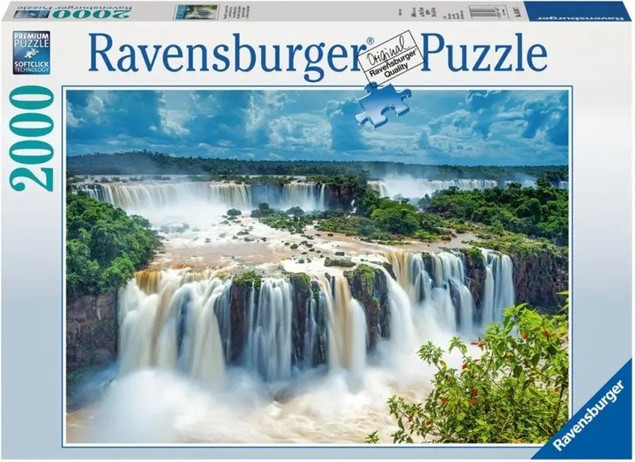 Puzzle Ravensburger 2000 elementów Wodospad Iguazu