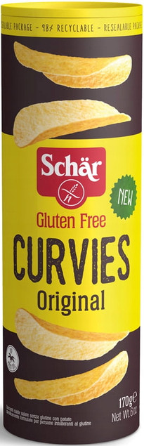 Schar Chipsy ziemniaczane naturalne Curvies bezglutenowe 170 g