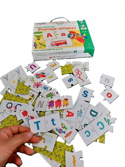 Puzzle Edukacyjne Poznaję Alfabet Nauka Liter Od A Do Z 3+ Kapitan Nauka