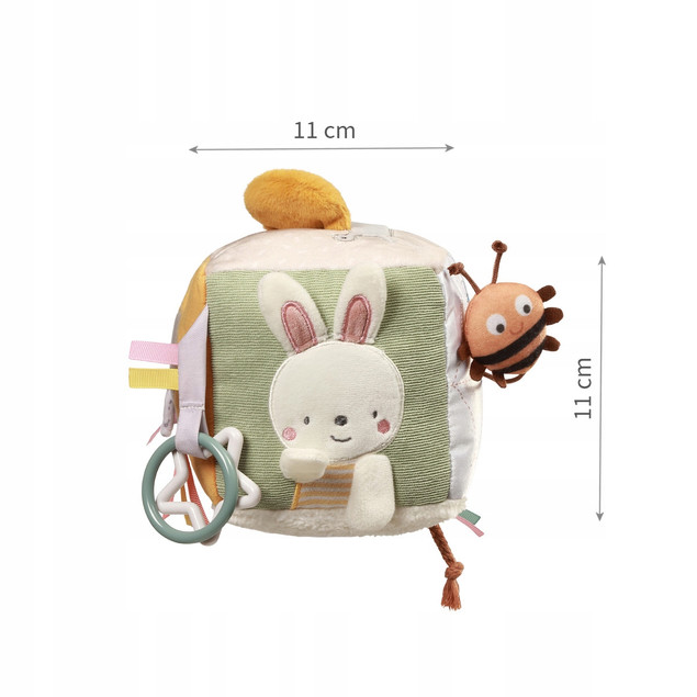 BABYONO Kostka Sensoryczna NATURE 1680 Zawieszka Maskotka z Lusterkiem i Gryzakiem
