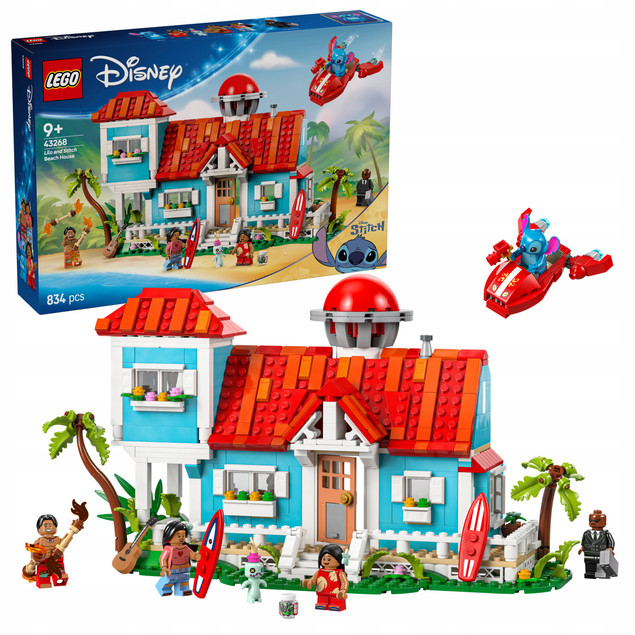 Klocki LEGO® Disney 43268 Domek na plaży Lilo i Stitcha