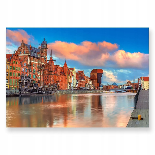 Puzzle 500 Układanka Krajobraz GDAŃSK Widok Budynki Obraz 9+ Castorland
