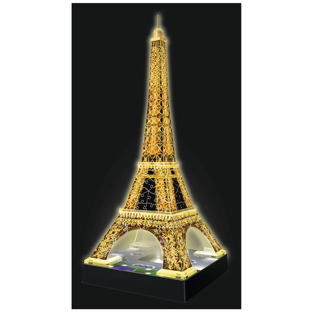 Puzzle 3D 216 Wieża Eiffla Nocą Ravensburger 