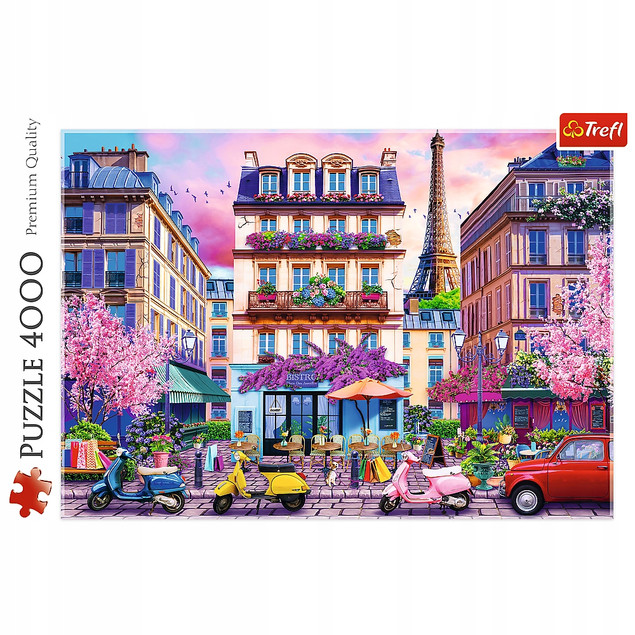 Trefl Puzzle 4000 el. Wiosna w Paryżu – Duże Puzzle Krajobrazowe