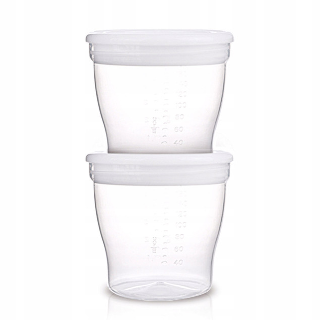 CANPOL Pojemnik Na Pokarm Do Przechowywania Pokarmu 180 ml. 4 szt. 12/204