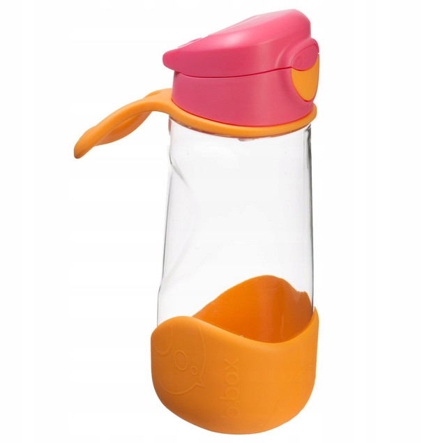 Sportowa butelka dziecięca pomarańczowa z ustnikiem 450ml B.Box