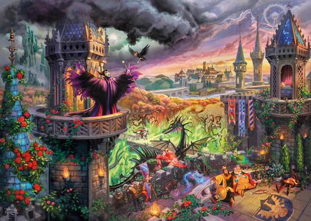 Puzzle 1000 Thomas Kinkade Disney Czarownica Maleficent Schmidt Premium
