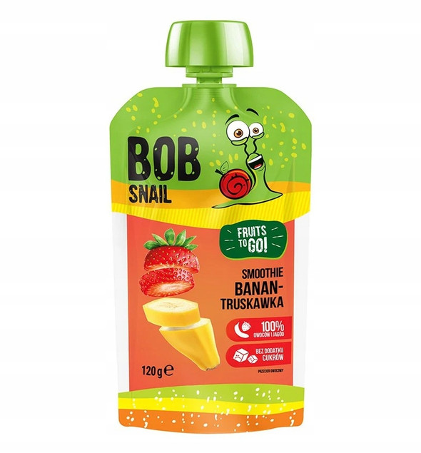 Smoothie Banan Truskawka Bez Cukru 120g