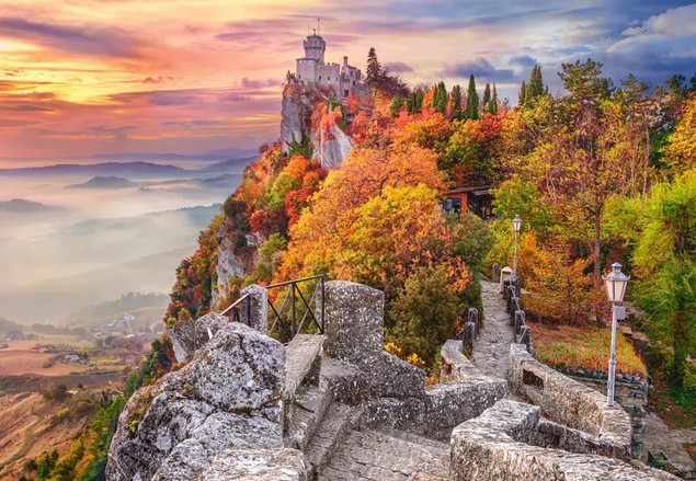Puzzle 1000 elementów. Wieża Guaita, San Marino