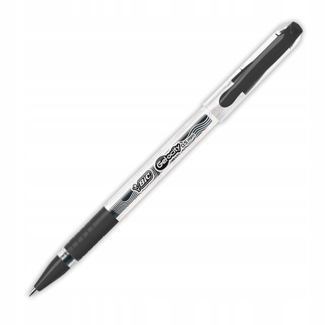 Pióro żelowe Velocity Gel czarny (12szt) BIC