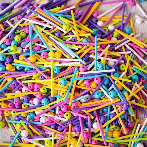 Klocki edukacyjne Meli Stik Pink 600 elementów