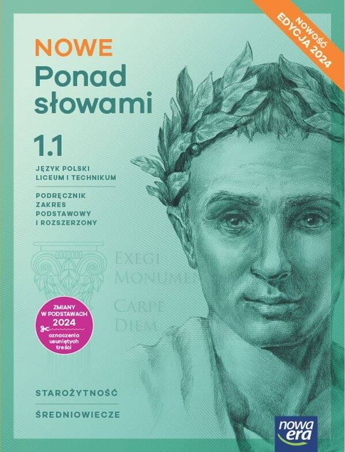 NOWE PONAD SŁOWAMI Klasa 1 LO Część 1+2 Podręcznik Nowa Era Edycja 2024