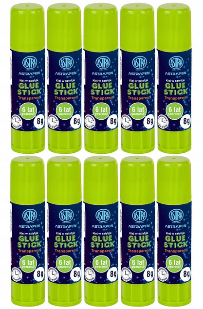 10x Astra Klej w sztyfcie Pen transparent 401120004 8 g