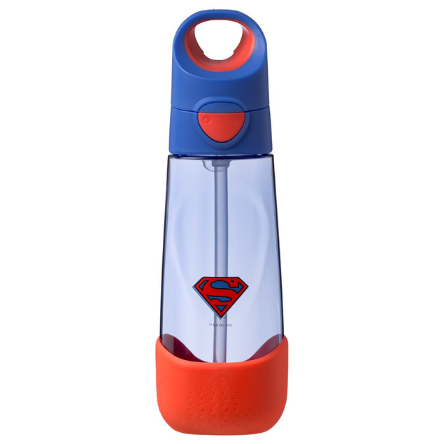 B.box Butelka Tritan ze Słomką 600 ml Superman dla Dzieci