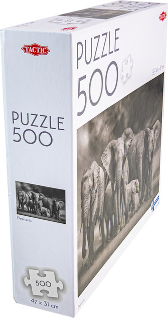 Puzzle 500 elementów Słonie Tactic