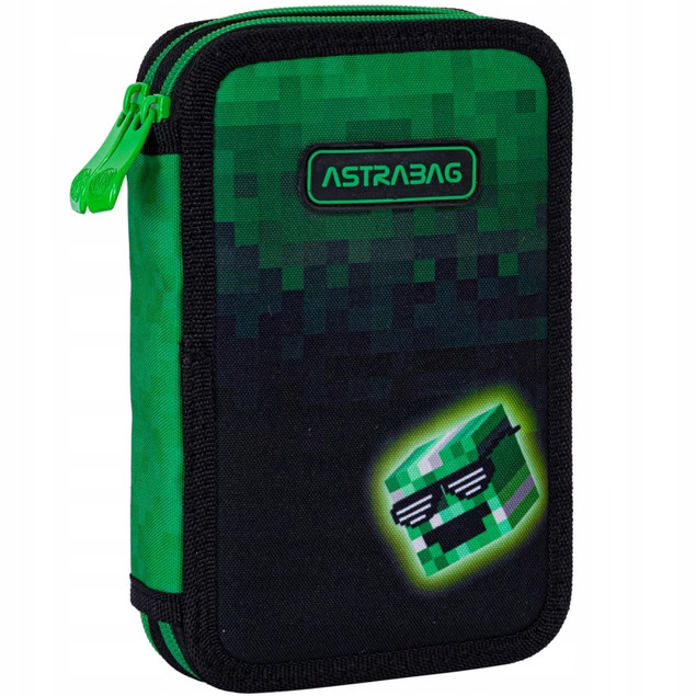 Piórnik podwójny z wyp. Pixel Hero ASTRA