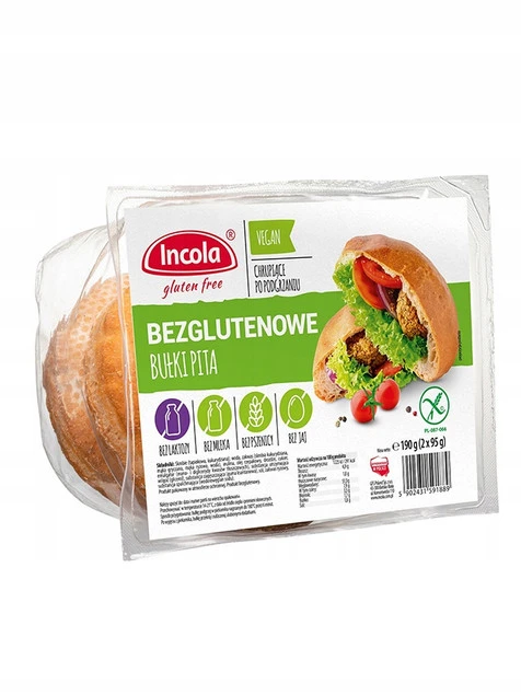 Bułka pita Incola bezglutenowa 2x95 g