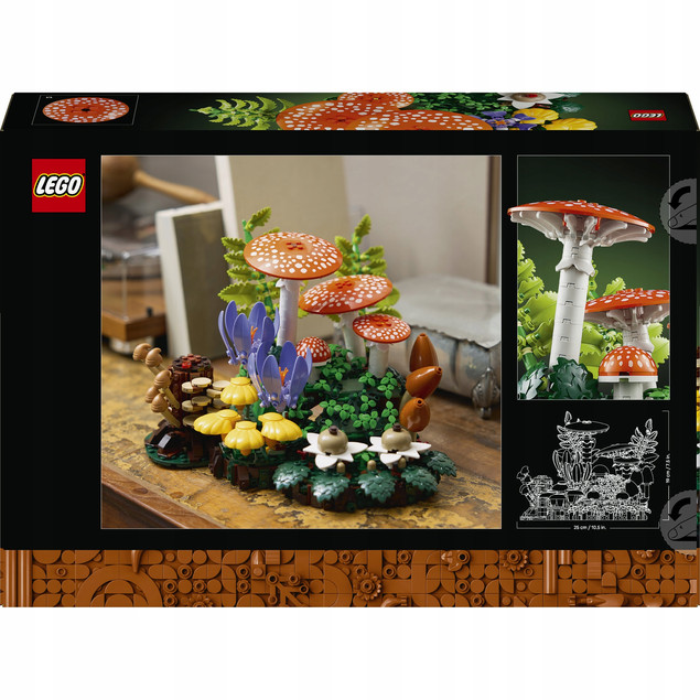 LEGO Botanicals 11505 Grzyby Leśne Zestaw dla Dorosłych | Model Kolekcjonerski