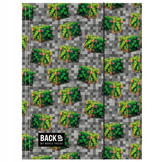 Teczka z gumką A4 Pixel Blocks Derform wzór