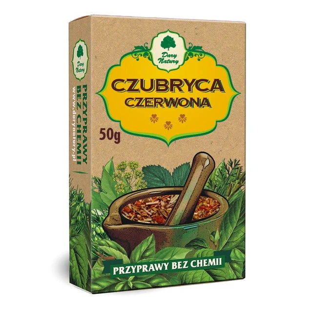 Czubryca czerwona 50g DARY NATURY - opakowanie