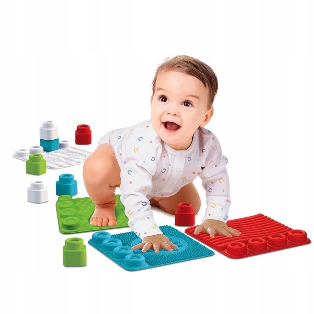 Ścieżka Mata Sensoryczna Soft Klocki Miękkie Clemmy 6M+ Clementoni