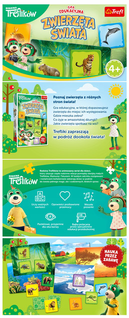 Gra edukacyjna Zwierzęta Świata Trefl