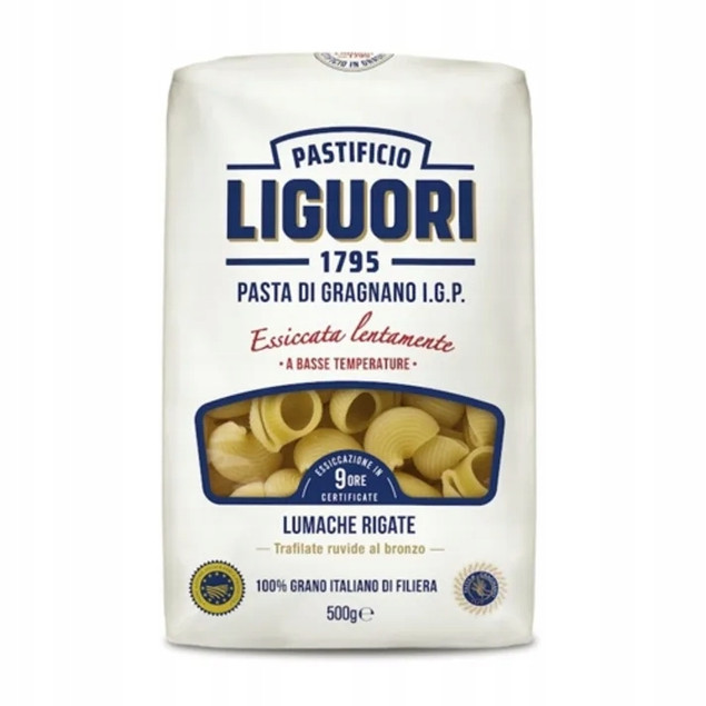 Makaron muszelki Liguori IGP Lumache Rigate 500g