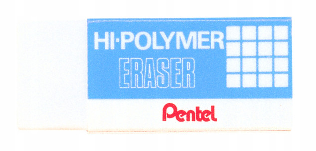 Gumka do mazania Pentel ZEH-03 Hi-Polymer biała, miękka
