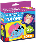Gra Planszowa Połącz Połówki Kotki Kangur Puzzle Edukacyjne +2 Lata