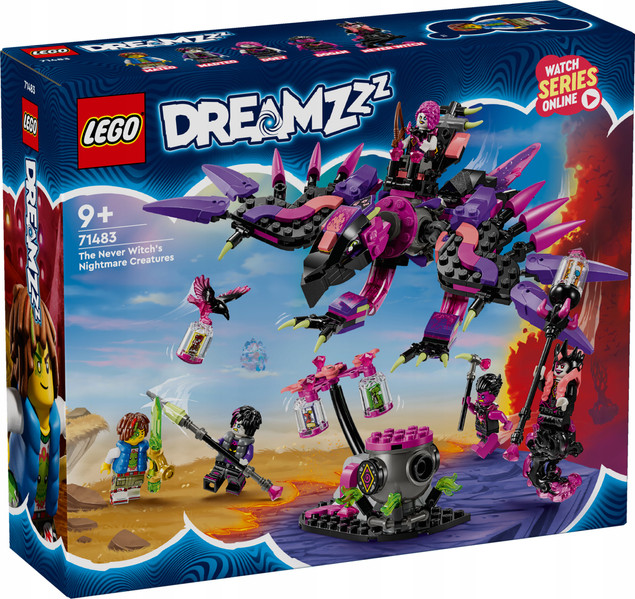 LEGO DREAMZzz 71483 Stwory z koszmarów Nigdywiedźmy Kruk Wilkołak DoomBlob