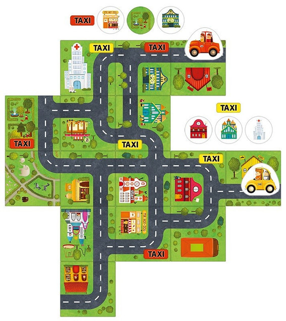 Gra Planszowa Taxi Kukuryku - Strategiczna Gra Rodzinna 5+