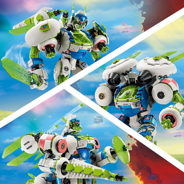 LEGO DREAMZzz 71485 Mech-rycerz Mateo i Z-Blob – Robot 3w1, Kreatywny Zestaw dla Dzieci