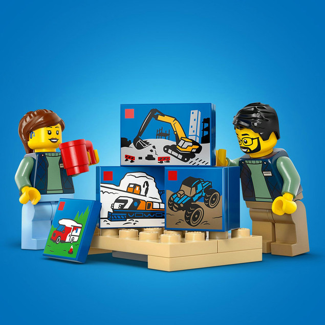 LEGO City 60500 Dostawczak LEGO – Furgonetka Kurierska z Minifigurkami