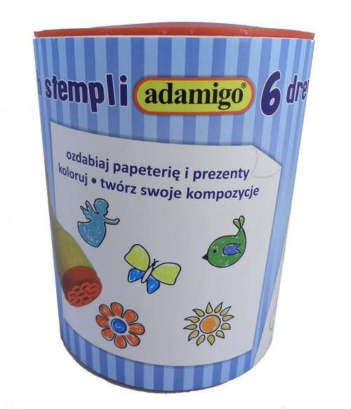 Admigo Drewniane Stemple Ozdobne dla Dzieci z Tuszem