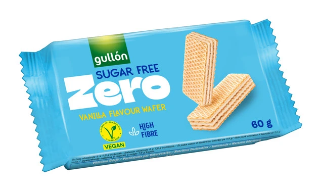 Gullón Wafelki z nadzieniem waniliowym bez cukru