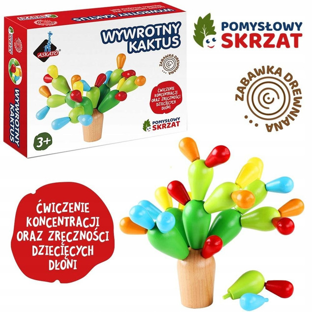 Wywrotny Kaktus Pomysłowy Skrzat ASKATO - Gra Zręcznościowa
