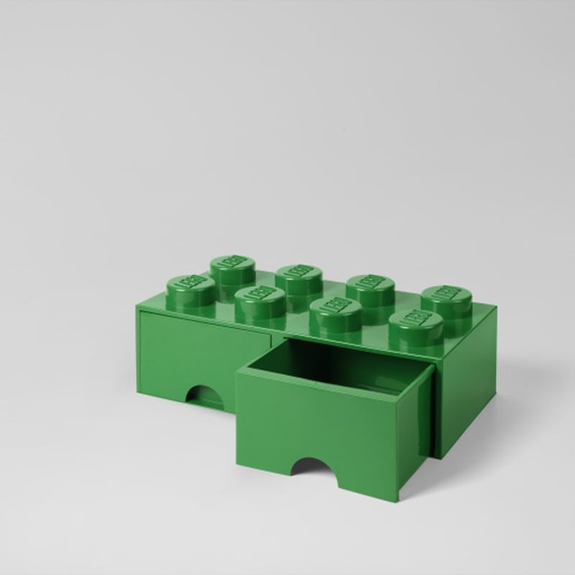 LEGO Pojemnik na Klocki z Szufladami 4x2 Zielony 40061734