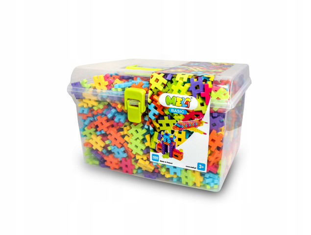 Meli Basic - klocki konstrukcyjne Travel Box 1000 elementów (3+)