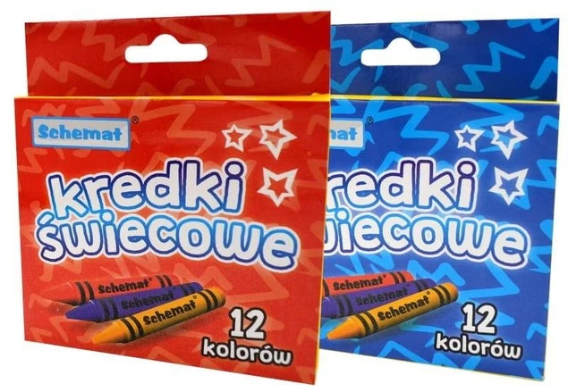 Kredki świecowe Schemat 12 szt.
