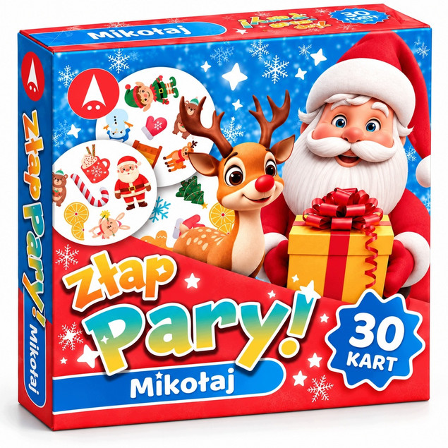 Złap Pary Mikołaj – Świąteczna Gra Karciana Znajdź Parę