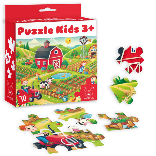 Puzzle 30 Kids Farma 3+ Kangur 175x140 mm