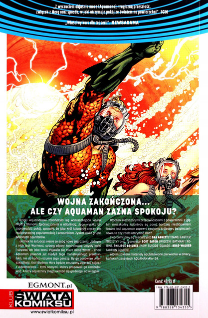 Aquaman Tom 3 Korona Atlantydy Brad Walker, Dan Abnett, Philippe Briones, Scott Eaton