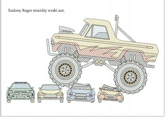 Malowanki wodne. Wyczaruj monster trucki