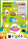 Kolorowanka Malowanka KOTKI PIESKI Zadania Books&Fun