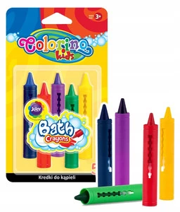 Kredki do kąpieli 5 kolorów Colorino