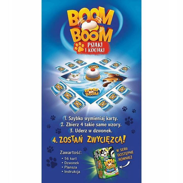 Boom Boom Psiaki i Kociaki Gra Planszowa Trefl