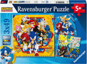 Ravensburger Puzzle Przygody Sonica 3 x 49